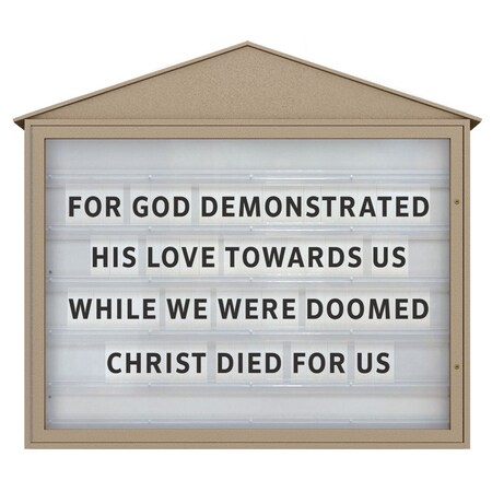 United Visual Products Indoor Enclosed Combo Board, 72"x36", Brnz Frame/Wht Porc & Ultramarine UVCB7236BZ-WHTPORC-ULTMAR